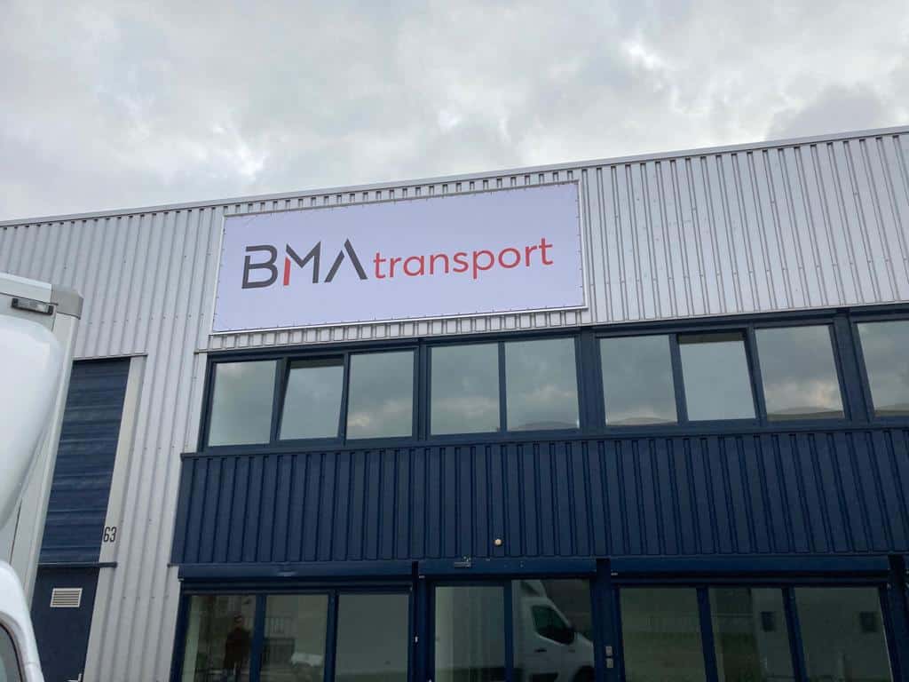 BMA Transport spandoek